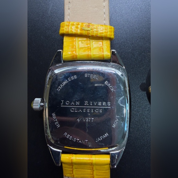 JOAN RIVERS COLLECTIBLE WATCHES SET OF 2 Yellow Green - Picture 5 of 11